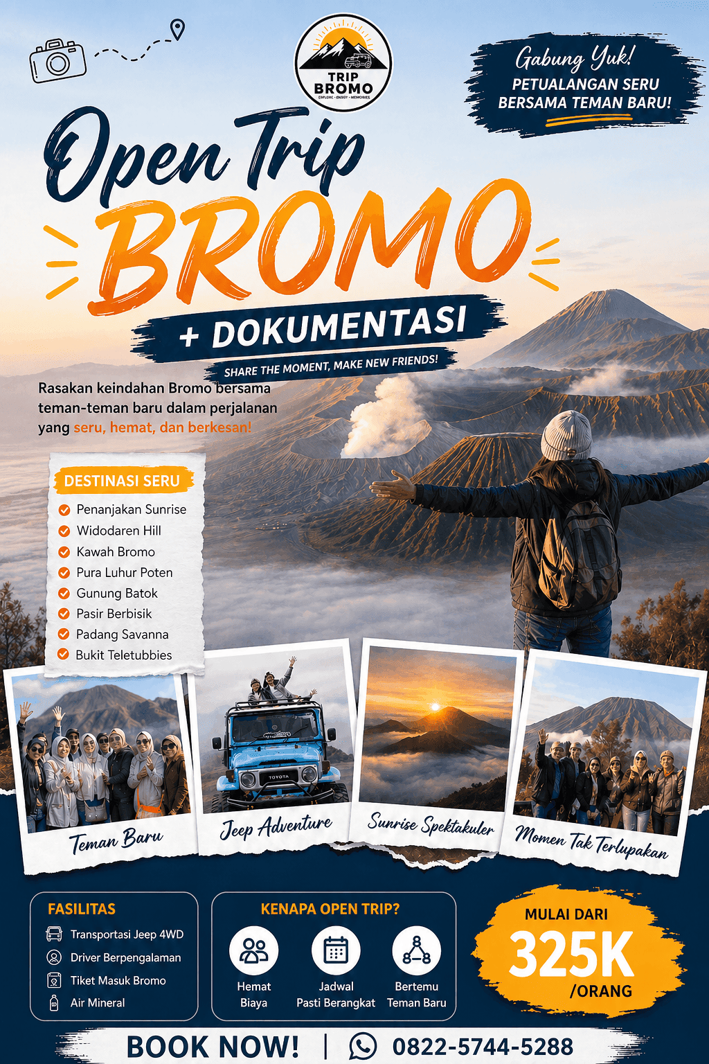 Open Trip Tour Bromo - Dokumentasi