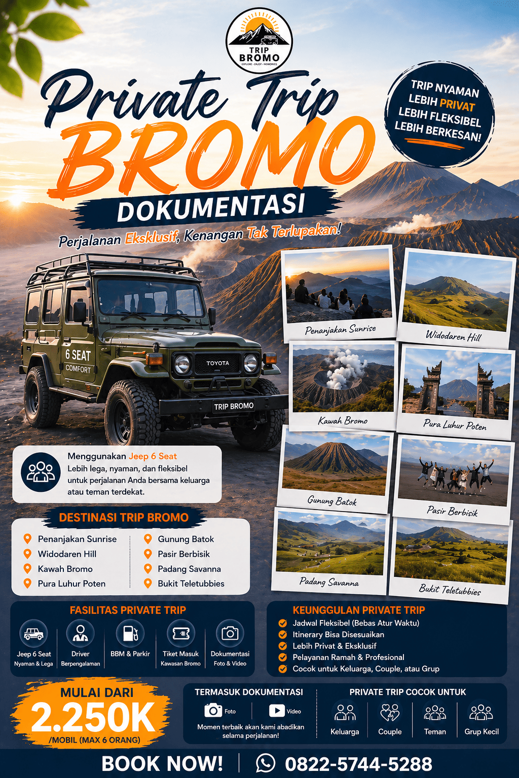Private Trip Tour Bromo Jeep 6 Seat - Dokumentasi