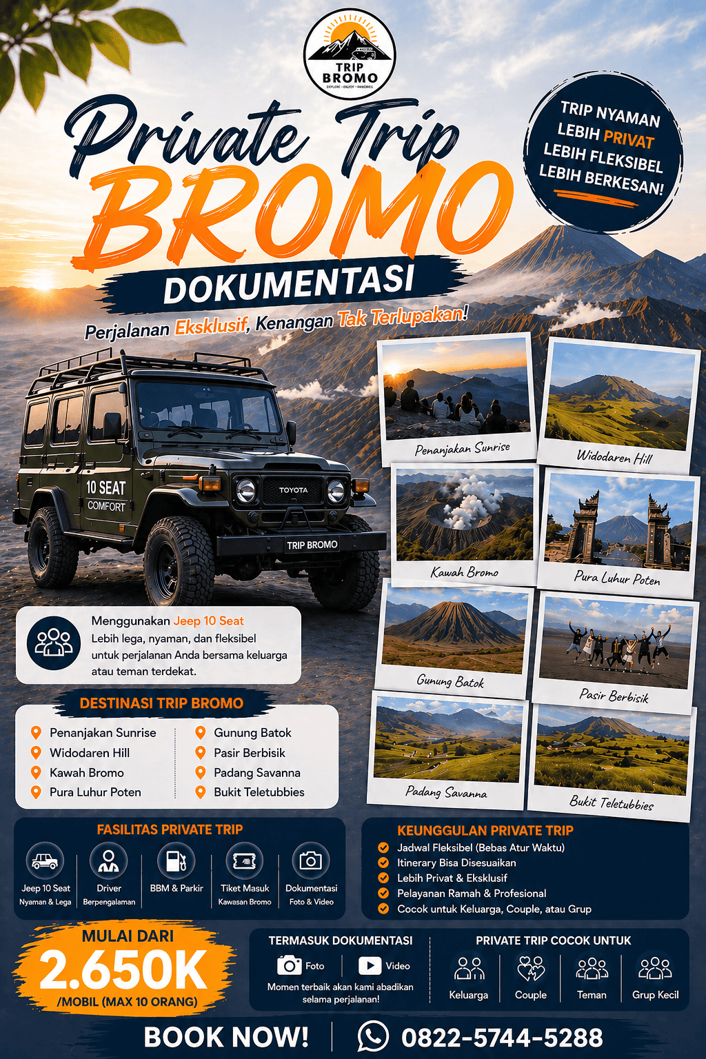 Private Trip Tour Bromo Jeep 10 Seat - Dokumentasi