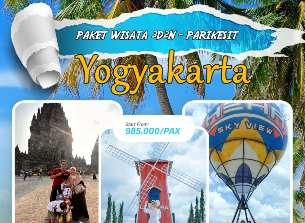 Paket Wisata 3 Hari 2 Malam Yogyakarta - PARIKESIT