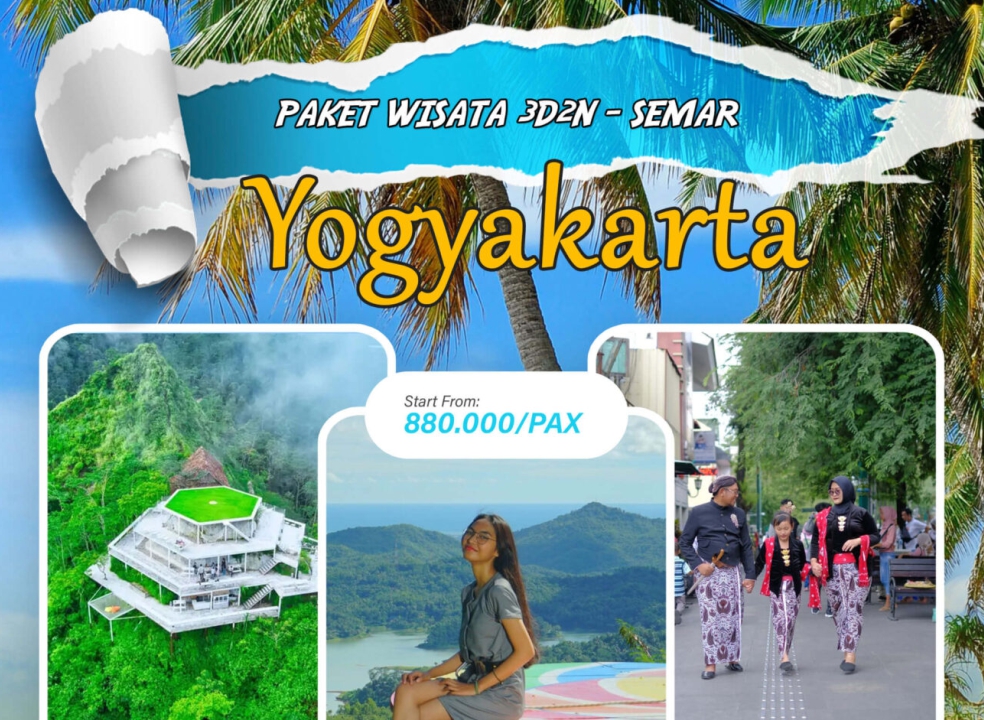 Paket Wisata 3 Hari 2 Malam Yogyakarta - SEMAR